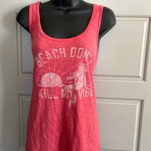 “Beach don’t kill my vibe” tank